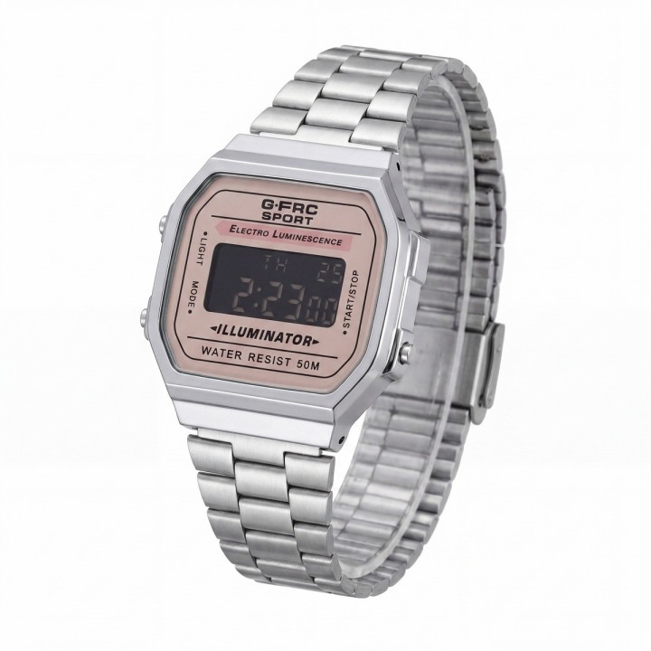 Reloj G-force A19148 Digital Retro Dama + Estuche Premium