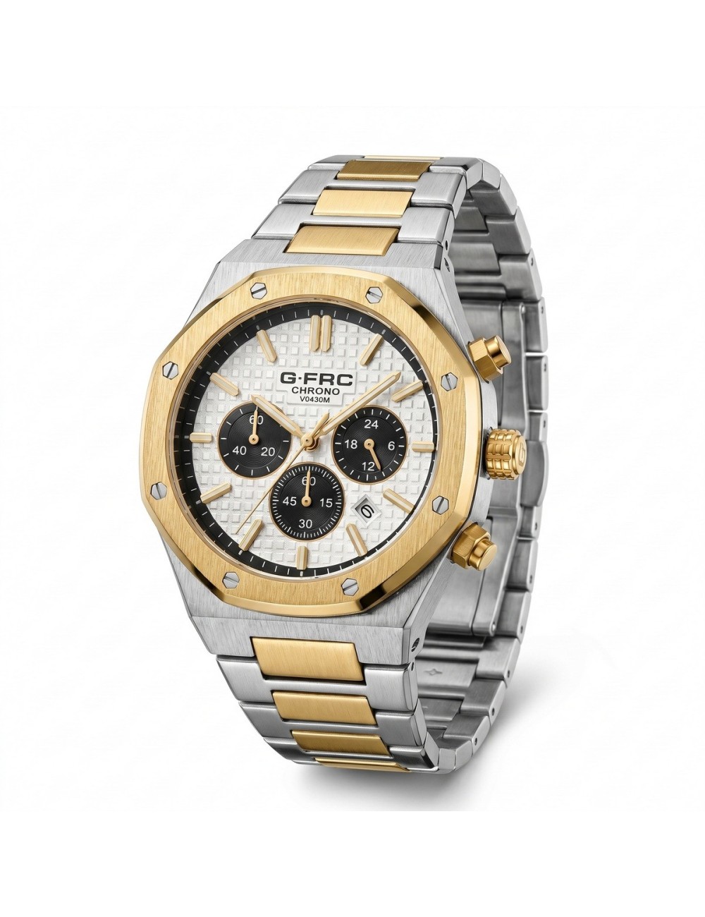 Reloj G-force Gr8440 Cronografo De Acero + Estuche Premium