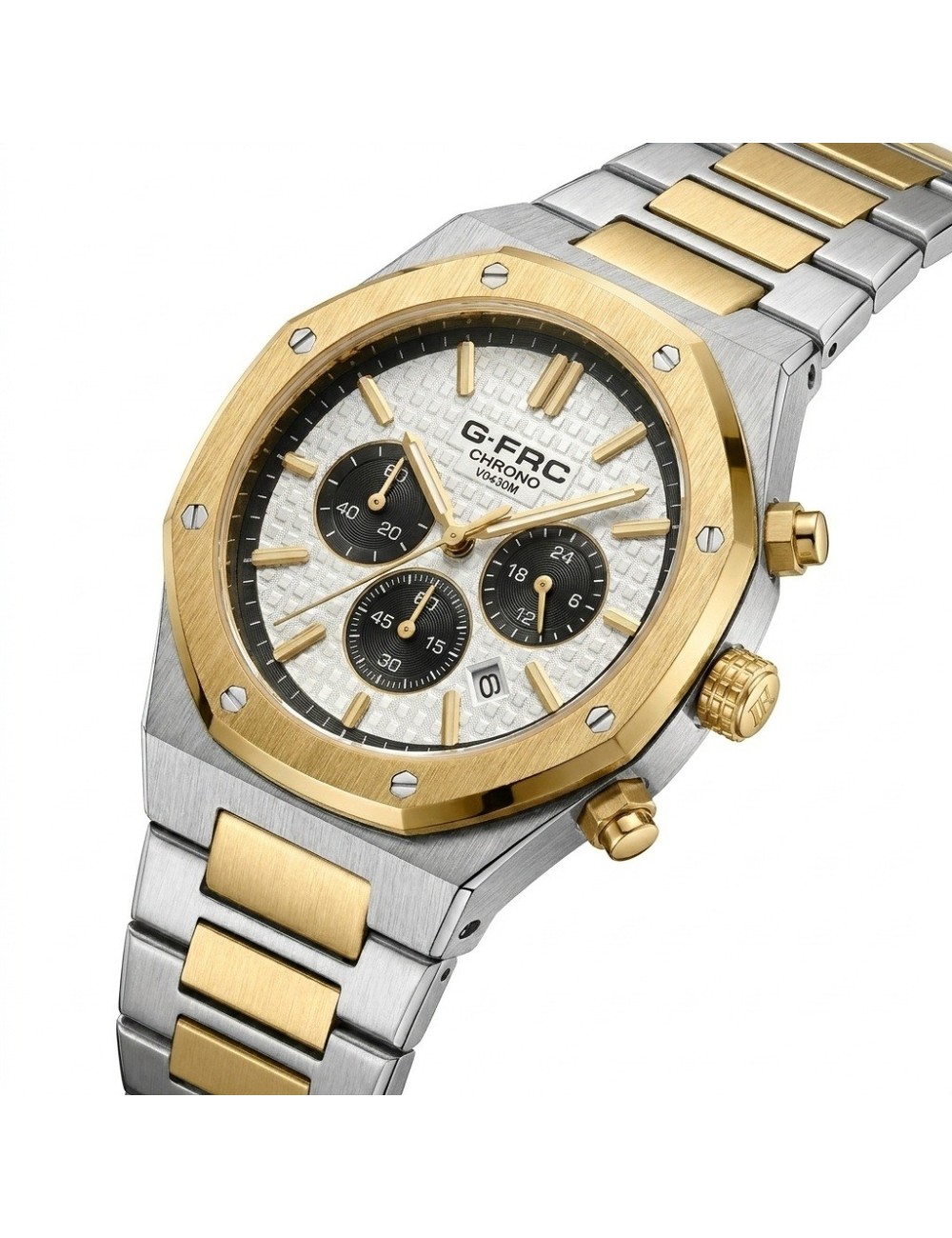 Reloj G-force Gr8440 Cronografo De Acero + Estuche Premium