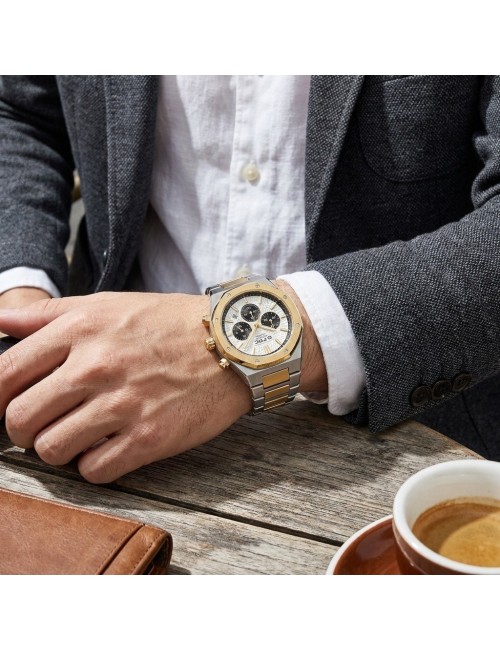Reloj G-force Gr8440 Cronografo De Acero + Estuche Premium