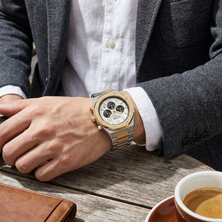 Reloj G-force Gr8440 Cronografo De Acero + Estuche Premium
