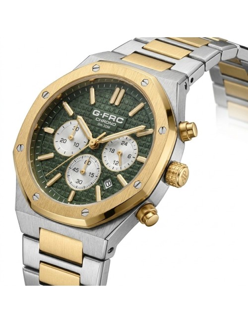 Reloj G-force Gr8440 Cronografo De Acero + Estuche Premium