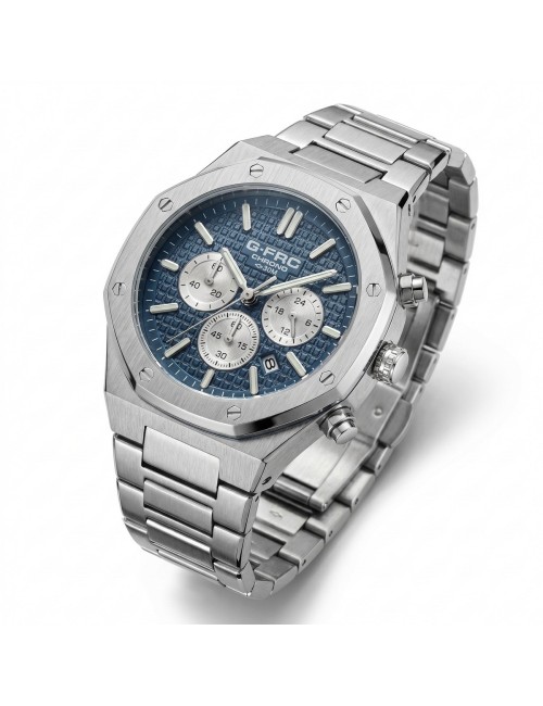 Reloj G-force Gr8440 Cronografo De Acero + Estuche Premium