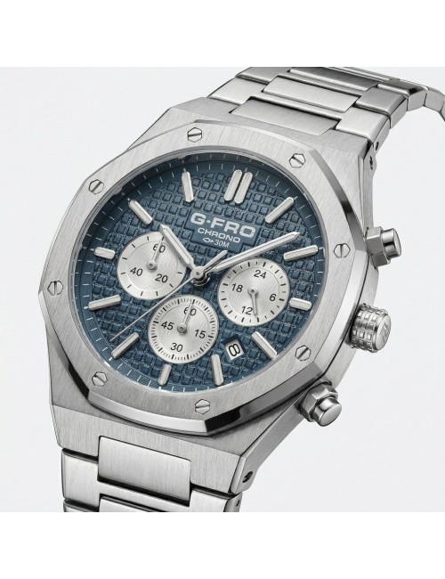 Reloj G-force Gr8440 Cronografo De Acero + Estuche Premium