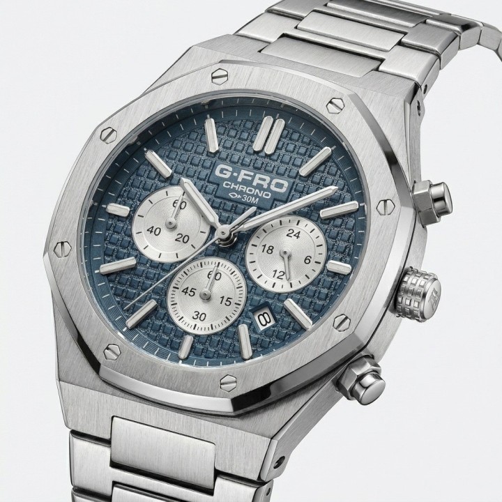 Reloj G-force Gr8440 Cronografo De Acero + Estuche Premium