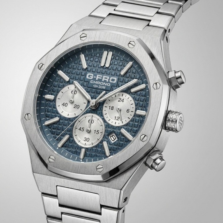 Reloj G-force Gr8440 Cronografo De Acero + Estuche Premium