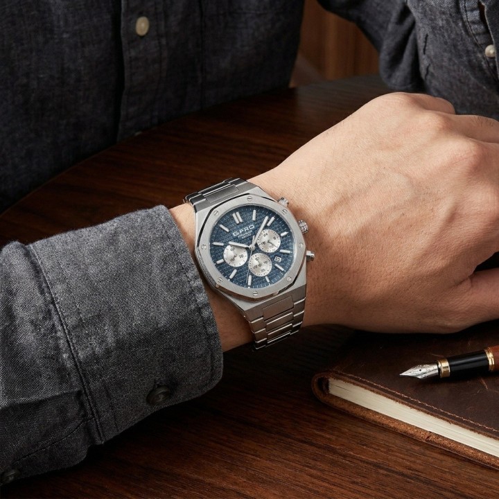 Reloj G-force Gr8440 Cronografo De Acero + Estuche Premium