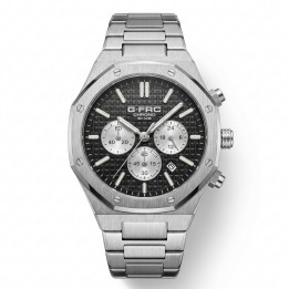 Reloj G-force Gr8440 Cronografo De Acero + Estuche Premium