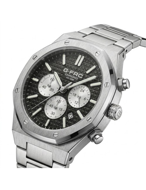 Reloj G-force Gr8440 Cronografo De Acero + Estuche Premium