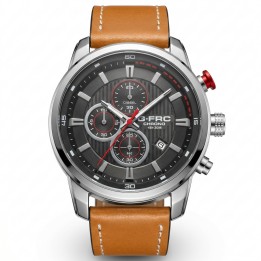 Reloj G-force Gr8291 Cronografo De Cuero + Estuche Premium