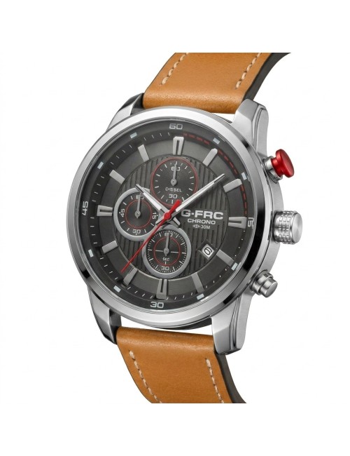 Reloj G-force Gr8291 Cronografo De Cuero + Estuche Premium