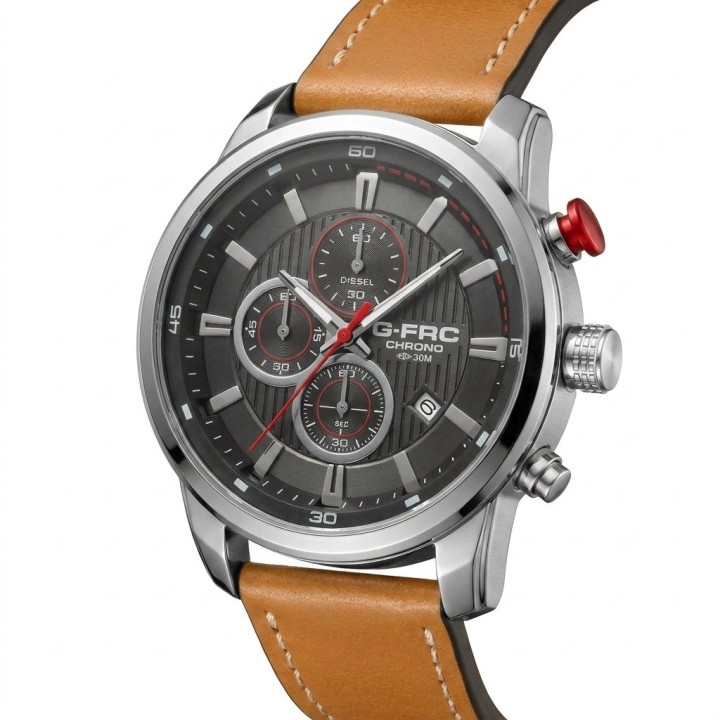 Reloj G-force Gr8291 Cronografo De Cuero + Estuche Premium