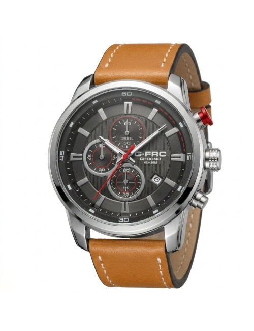 Reloj G-force Gr8291 Cronografo De Cuero + Estuche Premium