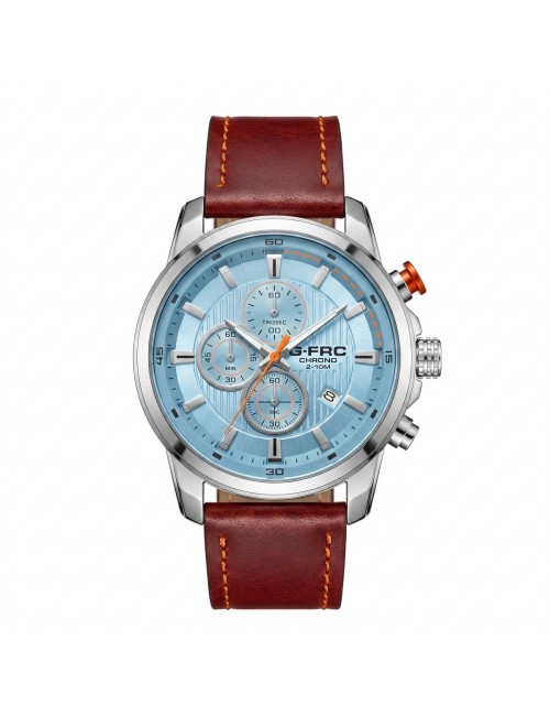 Reloj G-force Gr8291 Cronografo De Cuero + Estuche Premium