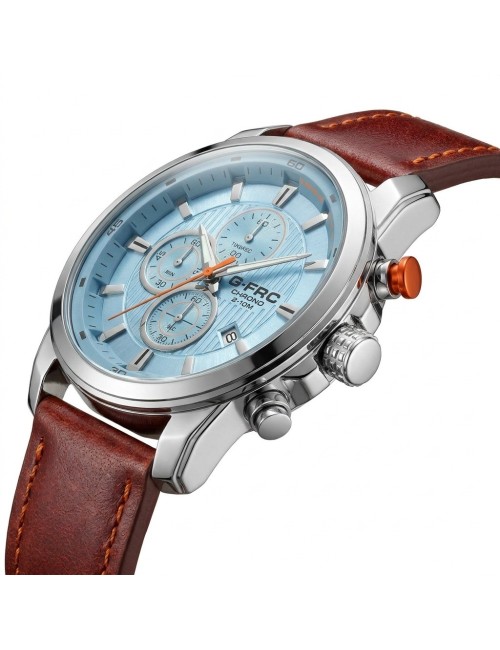Reloj G-force Gr8291 Cronografo De Cuero + Estuche Premium