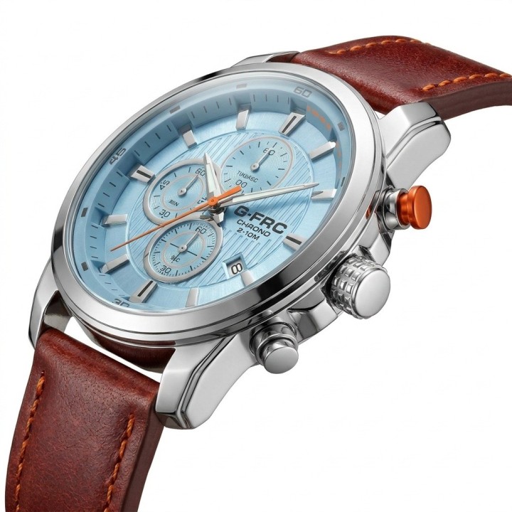 Reloj G-force Gr8291 Cronografo De Cuero + Estuche Premium
