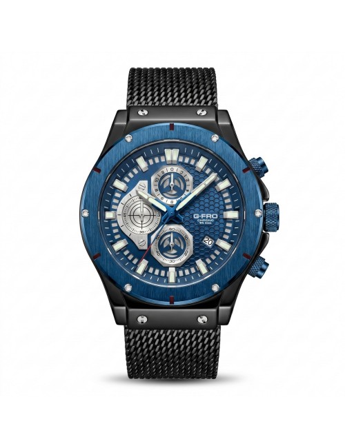 Reloj G-force Gf8027s Cronografo De Acero + Estuche Premium