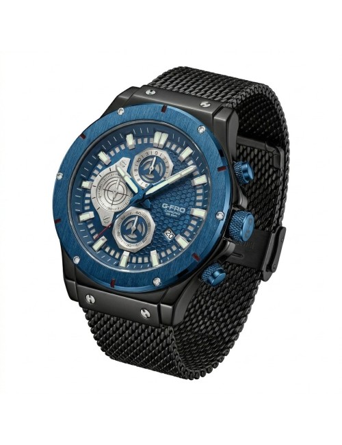 Reloj G-force Gf8027s Cronografo De Acero + Estuche Premium