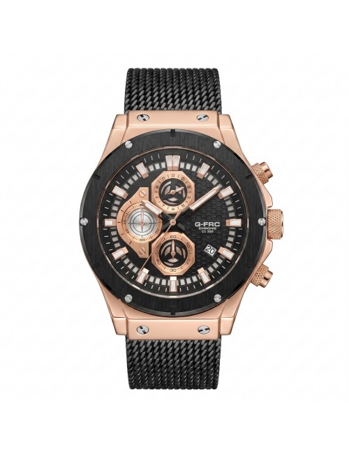 Reloj G-force Gf8027s Cronografo De Acero + Estuche Premium