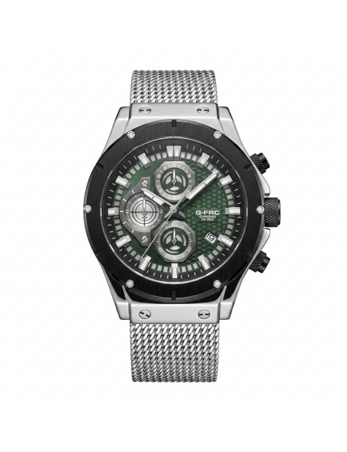 Reloj G-force Gf8027s Cronografo De Acero + Estuche Premium