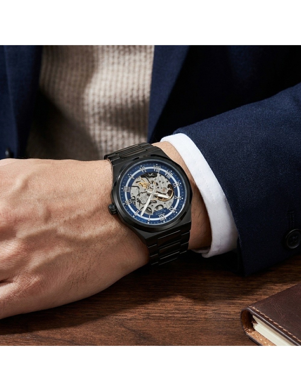 Reloj G-force At9832 Automatico De Acero + Estuche Premium