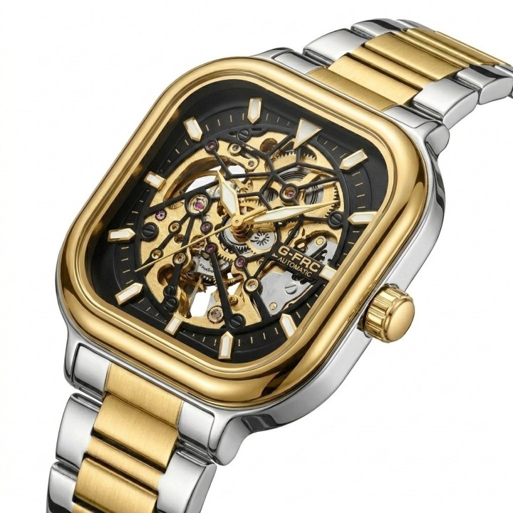 Reloj G-force At9831g Automatico De Acero + Estuche Premium