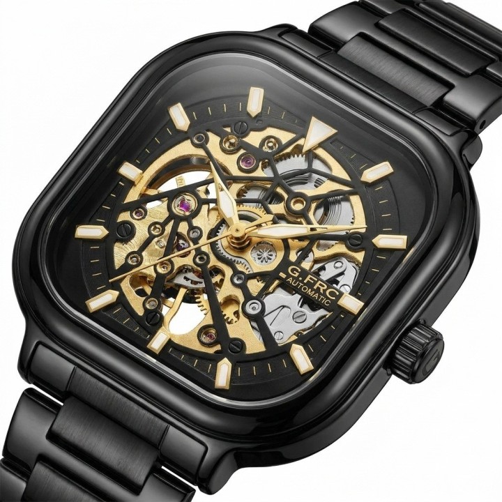 Reloj G-force At9831g Automatico De Acero + Estuche Premium