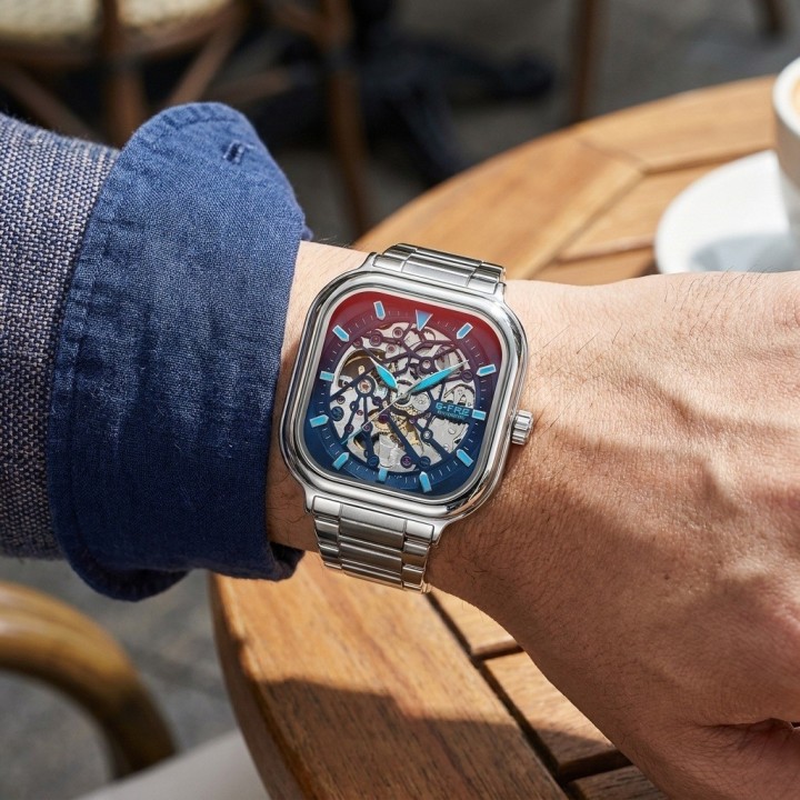 Reloj G-force At9831g Automatico De Acero + Estuche Premium