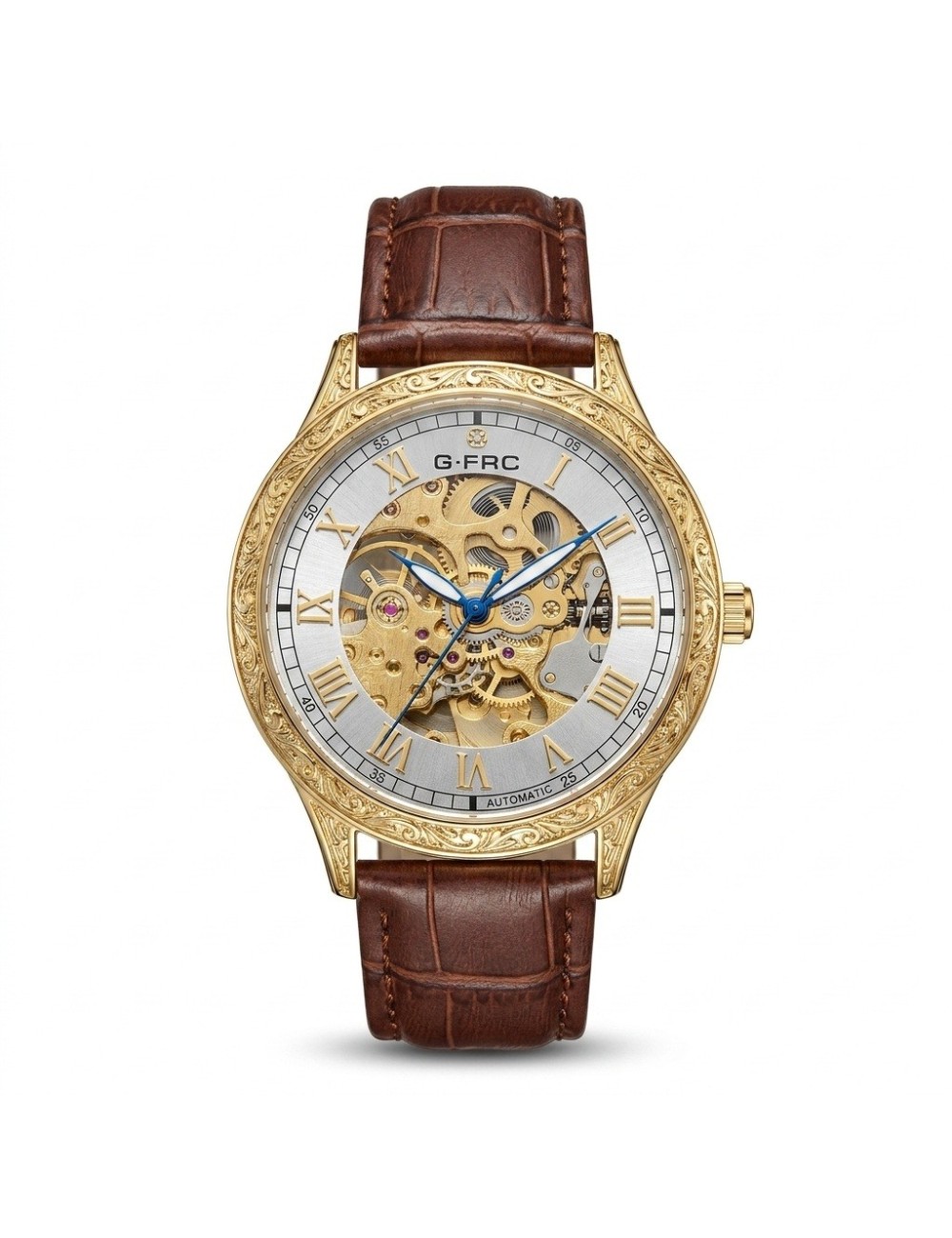 Reloj G-force At901q Automatico De Cuero + Estuche Premium