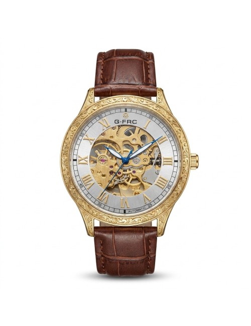 Reloj G-force At901q Automatico De Cuero + Estuche Premium