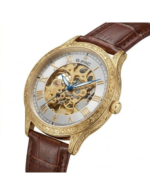 Reloj G-force At901q Automatico De Cuero + Estuche Premium