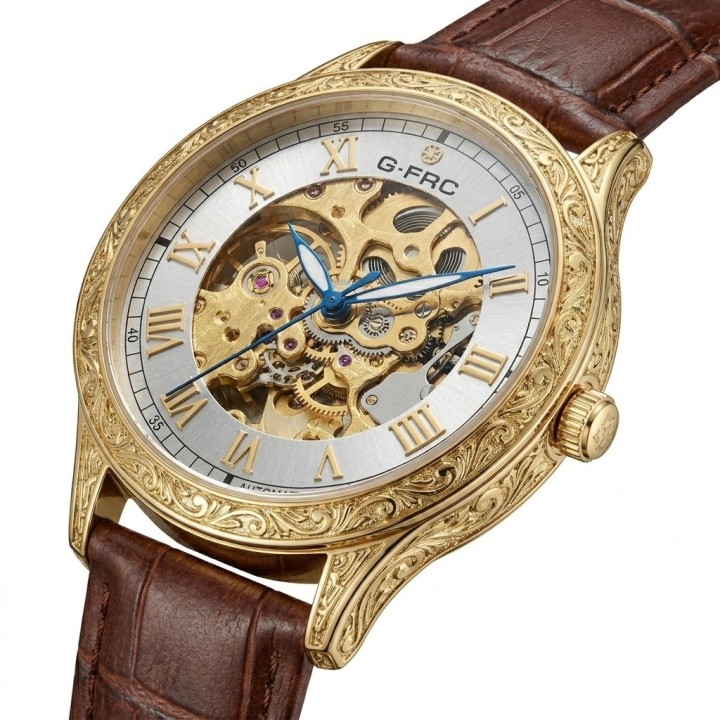 Reloj G-force At901q Automatico De Cuero + Estuche Premium