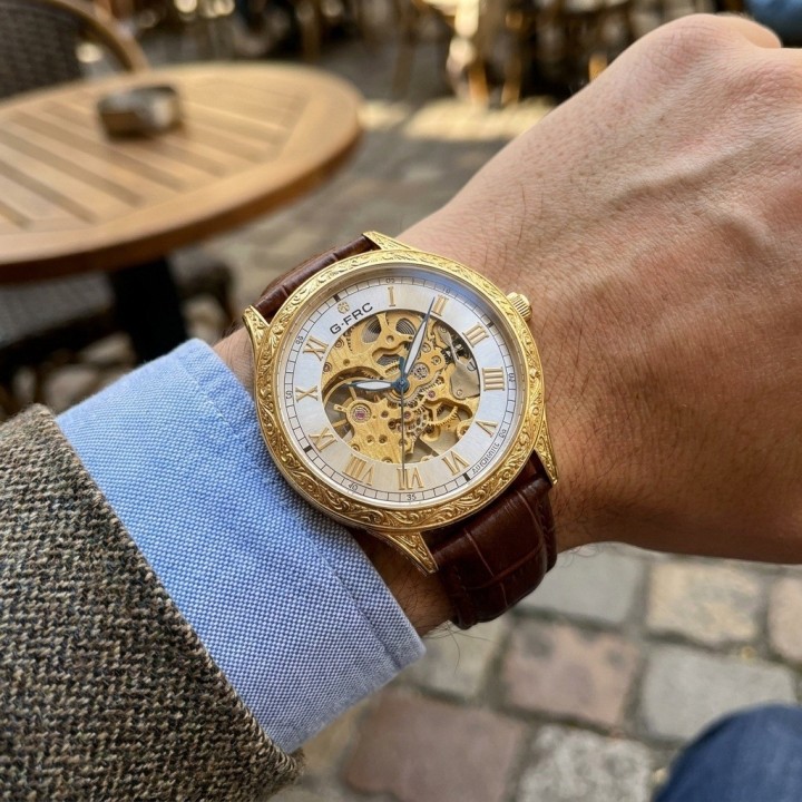 Reloj G-force At901q Automatico De Cuero + Estuche Premium