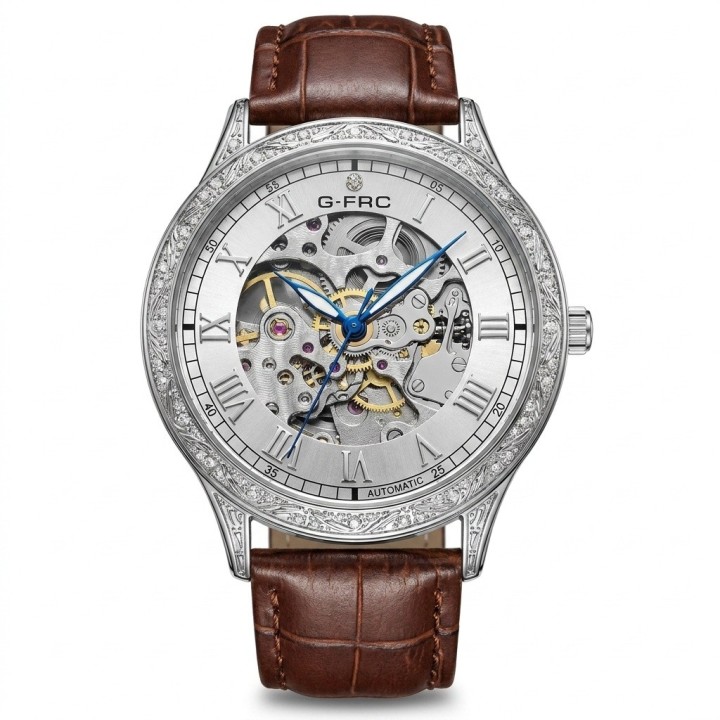 Reloj G-force At901q Automatico De Cuero + Estuche Premium