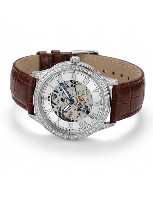 Reloj G-force At901q Automatico De Cuero + Estuche Premium