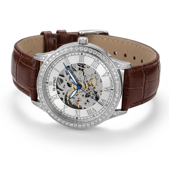 Reloj G-force At901q Automatico De Cuero + Estuche Premium