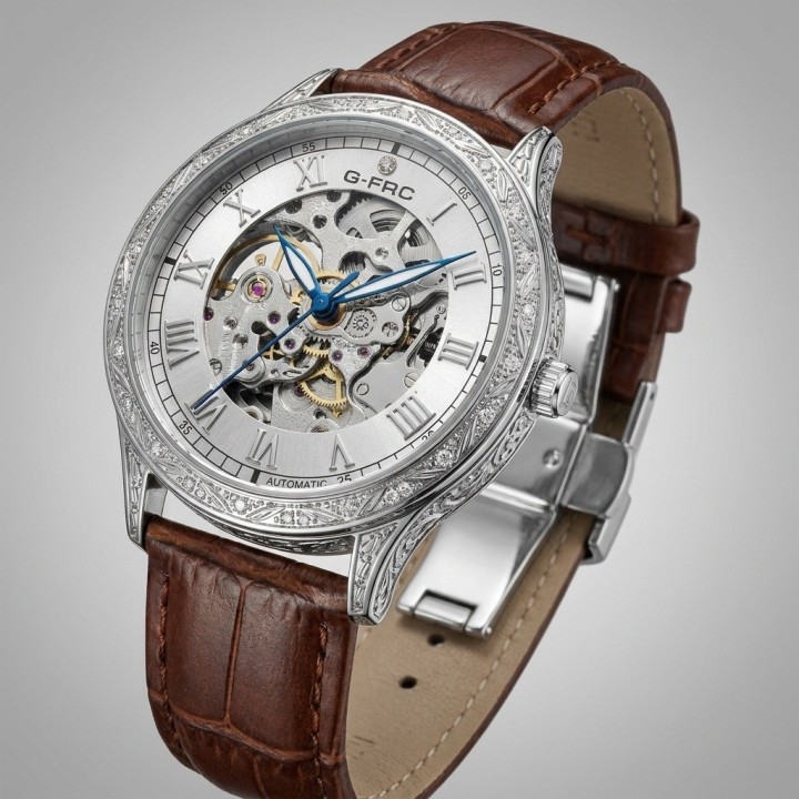 Reloj G-force At901q Automatico De Cuero + Estuche Premium