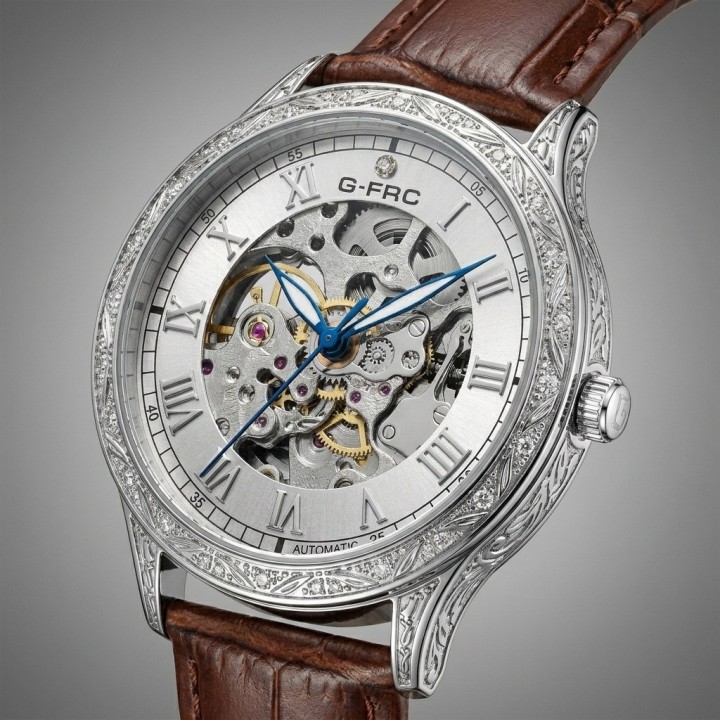 Reloj G-force At901q Automatico De Cuero + Estuche Premium