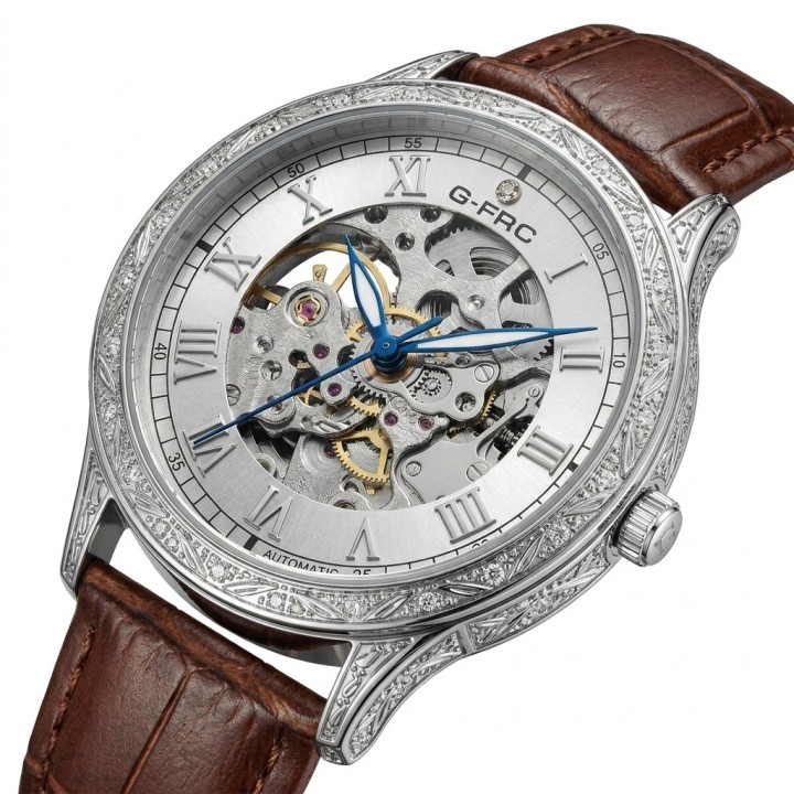 Reloj G-force At901q Automatico De Cuero + Estuche Premium