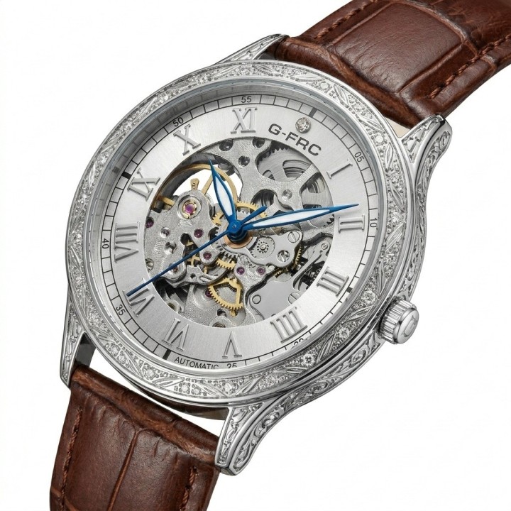 Reloj G-force At901q Automatico De Cuero + Estuche Premium