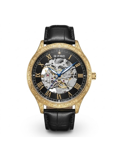 Reloj G-force At901q Automatico De Cuero + Estuche Premium