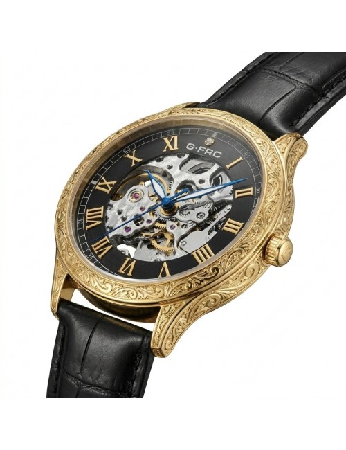 Reloj G-force At901q Automatico De Cuero + Estuche Premium