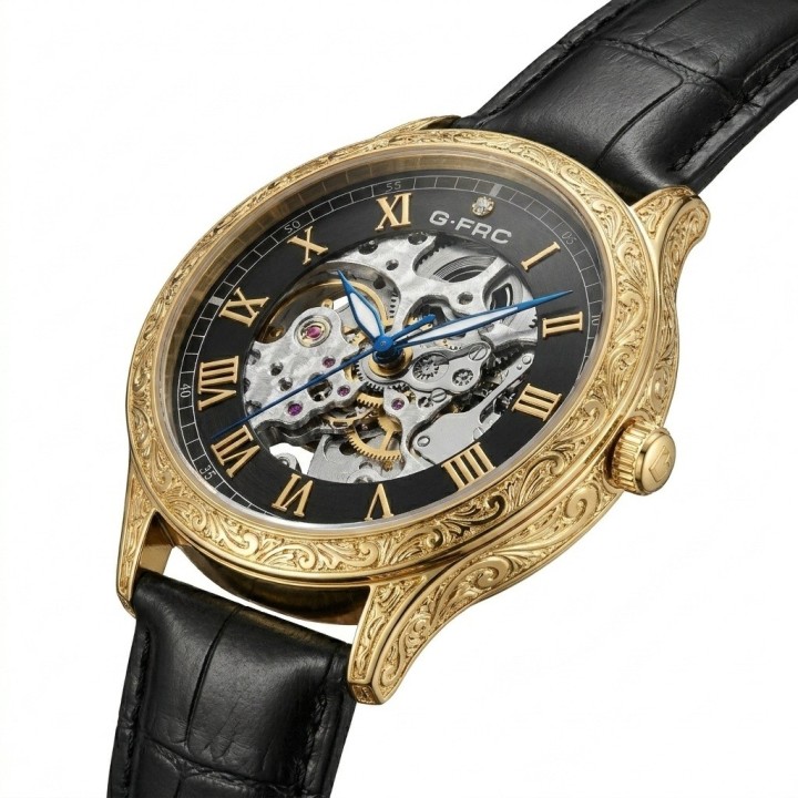 Reloj G-force At901q Automatico De Cuero + Estuche Premium