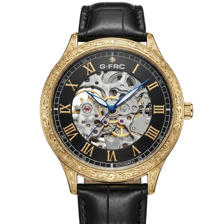Reloj G-force At901q Automatico De Cuero + Estuche Premium