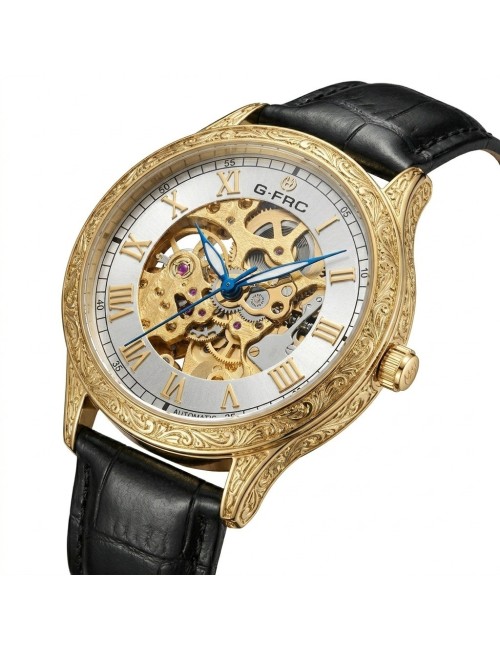 Reloj G-force At901q Automatico De Cuero + Estuche Premium