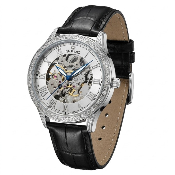 Reloj G-force At901q Automatico De Cuero + Estuche Premium