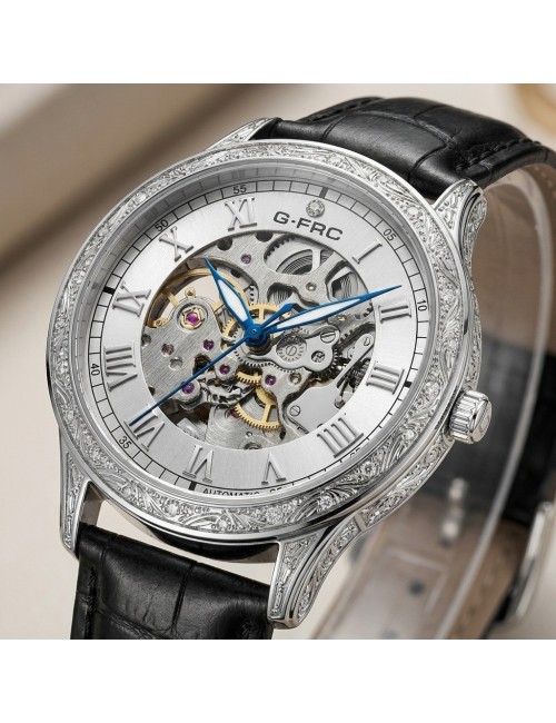 Reloj G-force At901q Automatico De Cuero + Estuche Premium