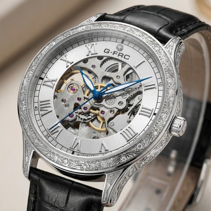 Reloj G-force At901q Automatico De Cuero + Estuche Premium