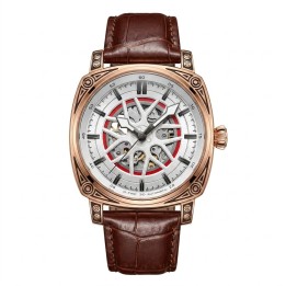 Reloj G-force At894g Automatico De Cuero + Estuche Premium