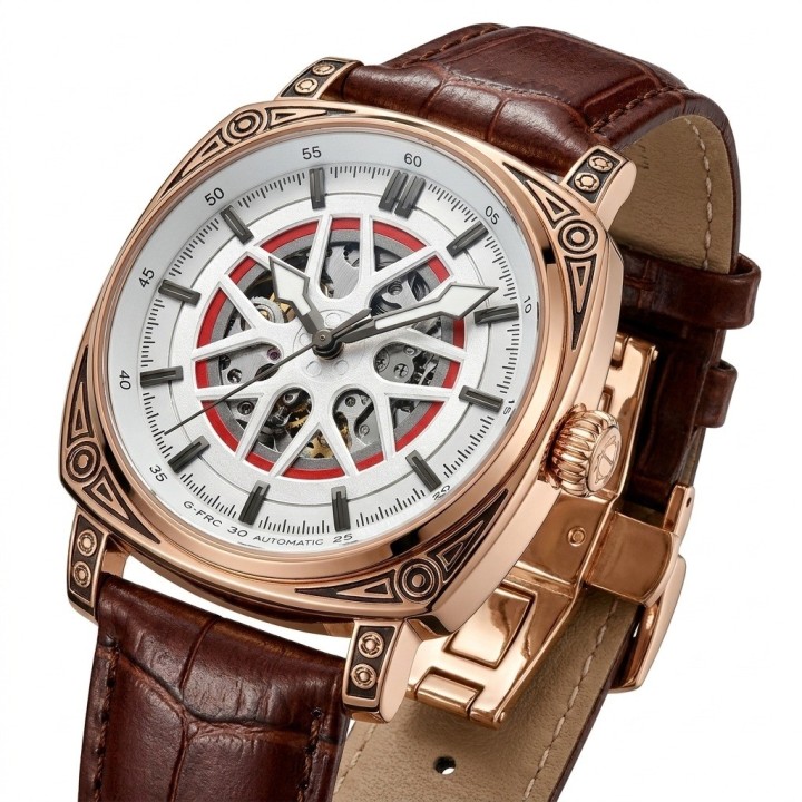 Reloj G-force At894g Automatico De Cuero + Estuche Premium